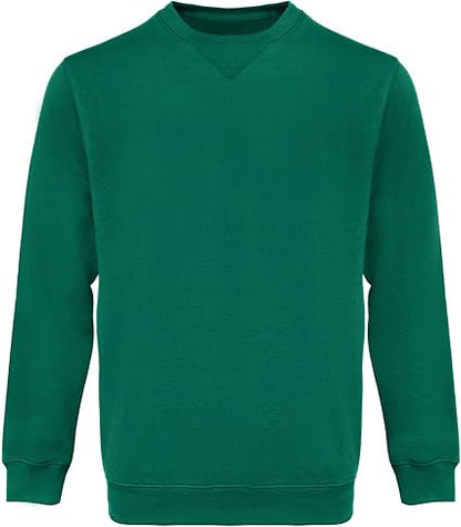 WORK IDEA Men's Crewneck Sweatshirt Work Wear Pullover Men's Basic Work Jumper