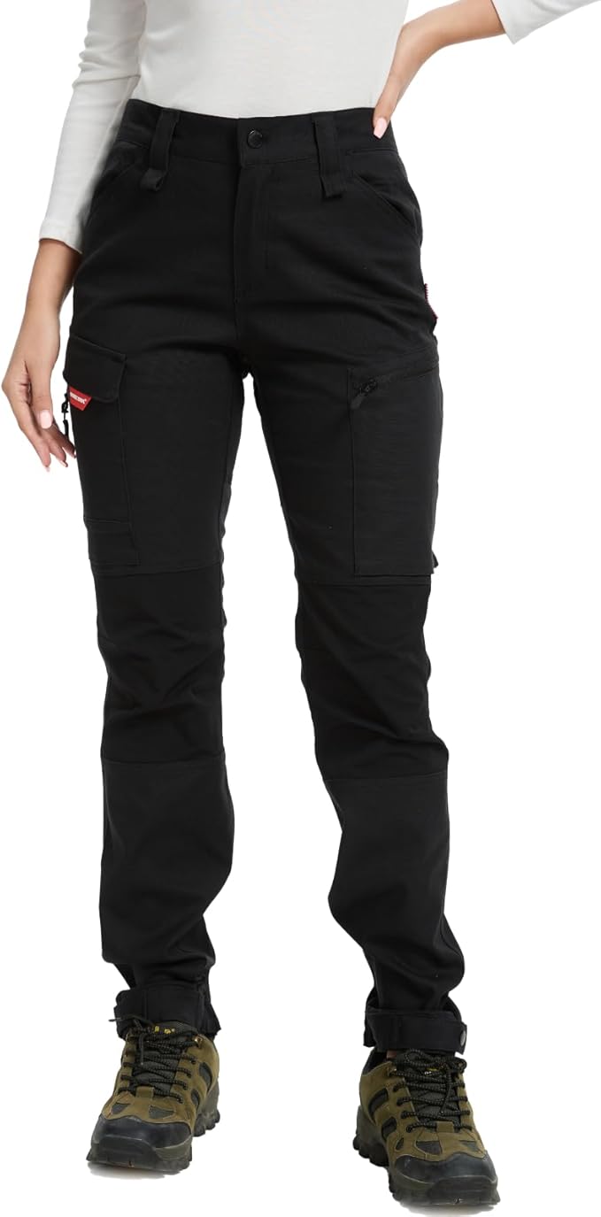 WORK IDEA Women's Hiking Trousers, Stretch Slim Fit, Water Resistant, Outdoor Hiking Trousers