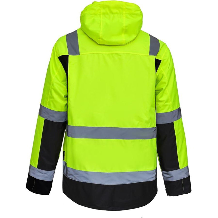 WORK IDEA High Visibility Reflective Jackets for Men Hi Vis Weatherproof 4- in-1