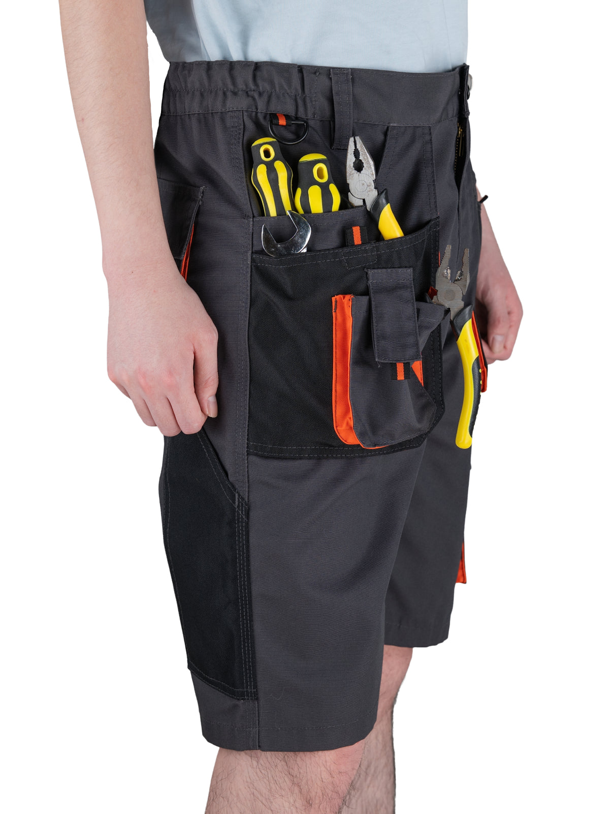 WORK IDEA Men's Work Cargo Shorts Outdoor Multi-Pocket Workwear Hiking Camping Travel Golf Causal