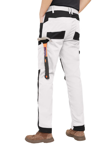 WORK IDEA Men's Stretch Work Trousers with Multiple Pockets and Tool Pockets