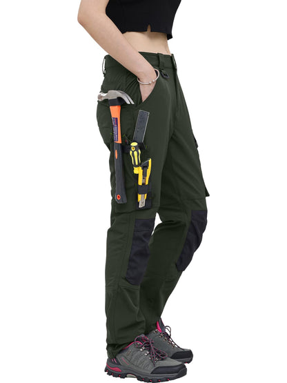 WORK IDEA Women's Slim-Fit Stretch Work Trousers: Cordura Fabric in Critical Areas, Heavy Duty, Elegant, Suitable for Highest Demands