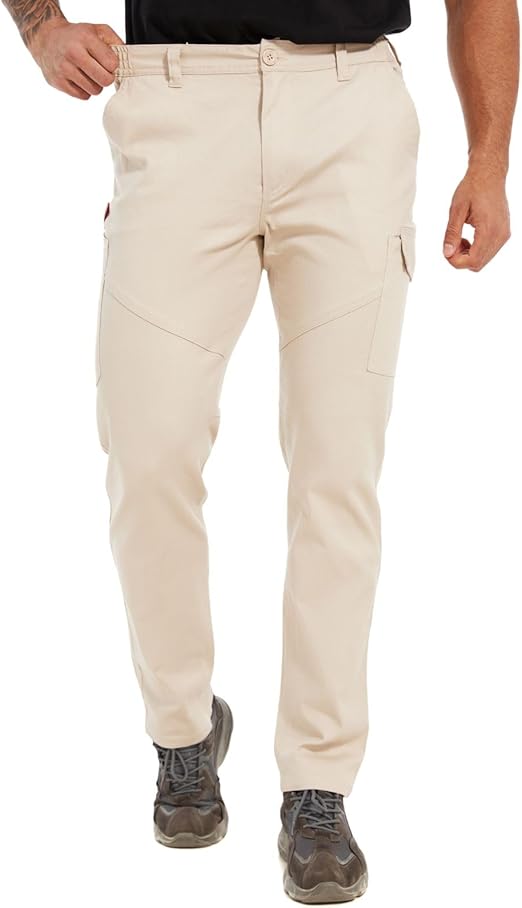 WORK IDEA Men's Work Pants Carpenter Pant Straight Fit Utility Cargo Carpenter Pant with Hammer Loop
