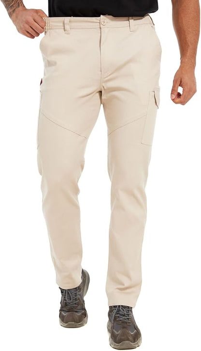 WORK IDEA Men's Work Pants Carpenter Pant Straight Fit Utility Cargo Carpenter Pant with Hammer Loop