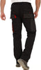 WORK IDEA Men's Rugged Work Pants Canvas Cargo Pants with Knee Pad Pockets