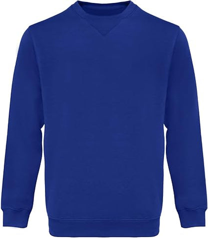 WORK IDEA Men's Crewneck Sweatshirt Work Wear Pullover Men's Basic Work Jumper