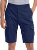 WORK IDEA Men's Cargo Stretch Short, Classic Style, Relaxed Fit Work Shorts