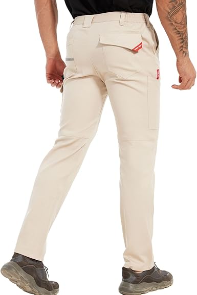 WORK IDEA Men's Work Pants Carpenter Pant Straight Fit Utility Cargo Carpenter Pant with Hammer Loop