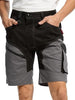 WORK IDEA Men's 10 Inch Cotton Work Shorts Strench with Utility Pockets