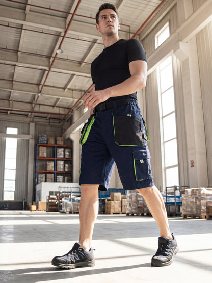 WORK IDEA Men's Work Cargo Shorts Outdoor Multi-Pocket Workwear Hiking Camping Travel Golf Causal