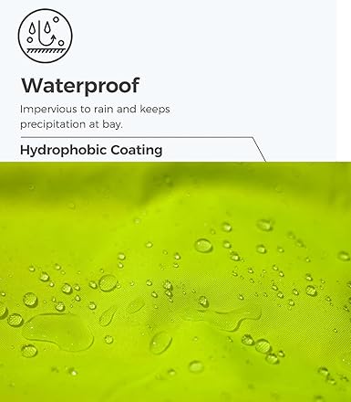 WORK IDEA High Visibility Reflective Jackets for Men Hi Vis Weatherproof 4- in-1 Convertible Rain Coat/Thermal Vest