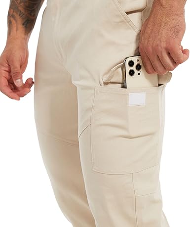 WORK IDEA Men's Work Pants Carpenter Pant Straight Fit Utility Cargo Carpenter Pant with Hammer Loop