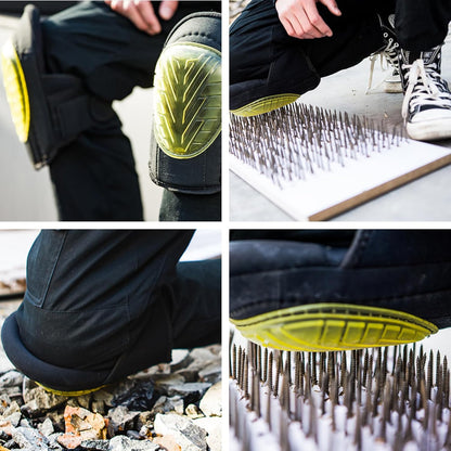 WORK IDEA Professional Knee Pads Work Knee Pads with Integrated Sponge Pads, Construction, Outdoor Knee Pads