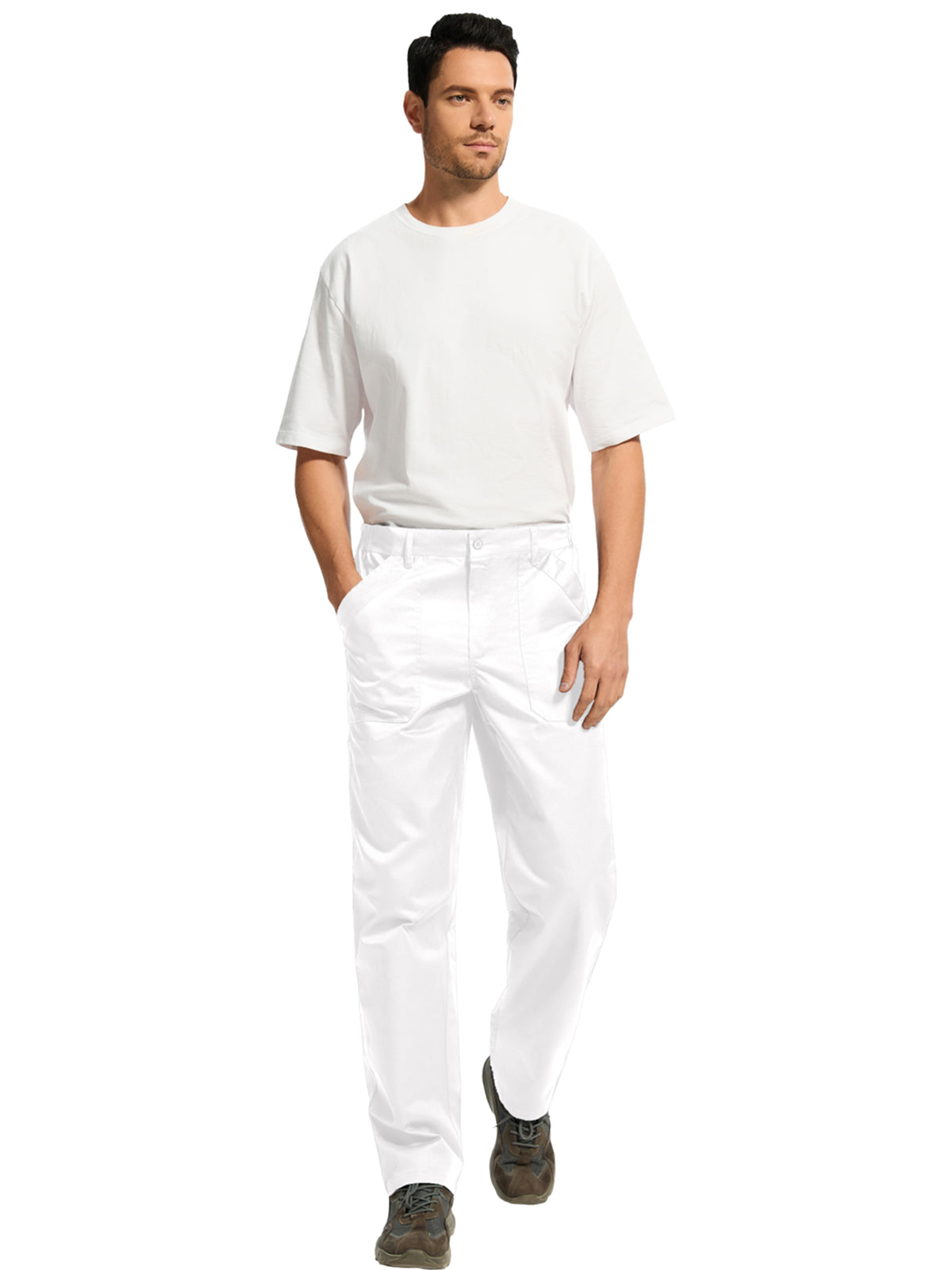 WORK IDEA Men's Relaxed Fit Work Pants Lightweight for Painter, Decoration
