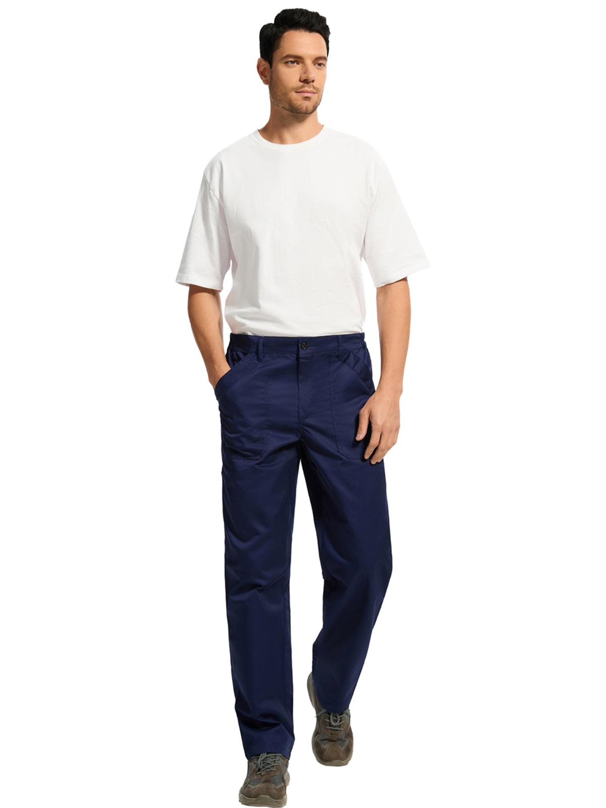 WORK IDEA Men's Relaxed Fit Work Pants Lightweight for Painter, Decoration
