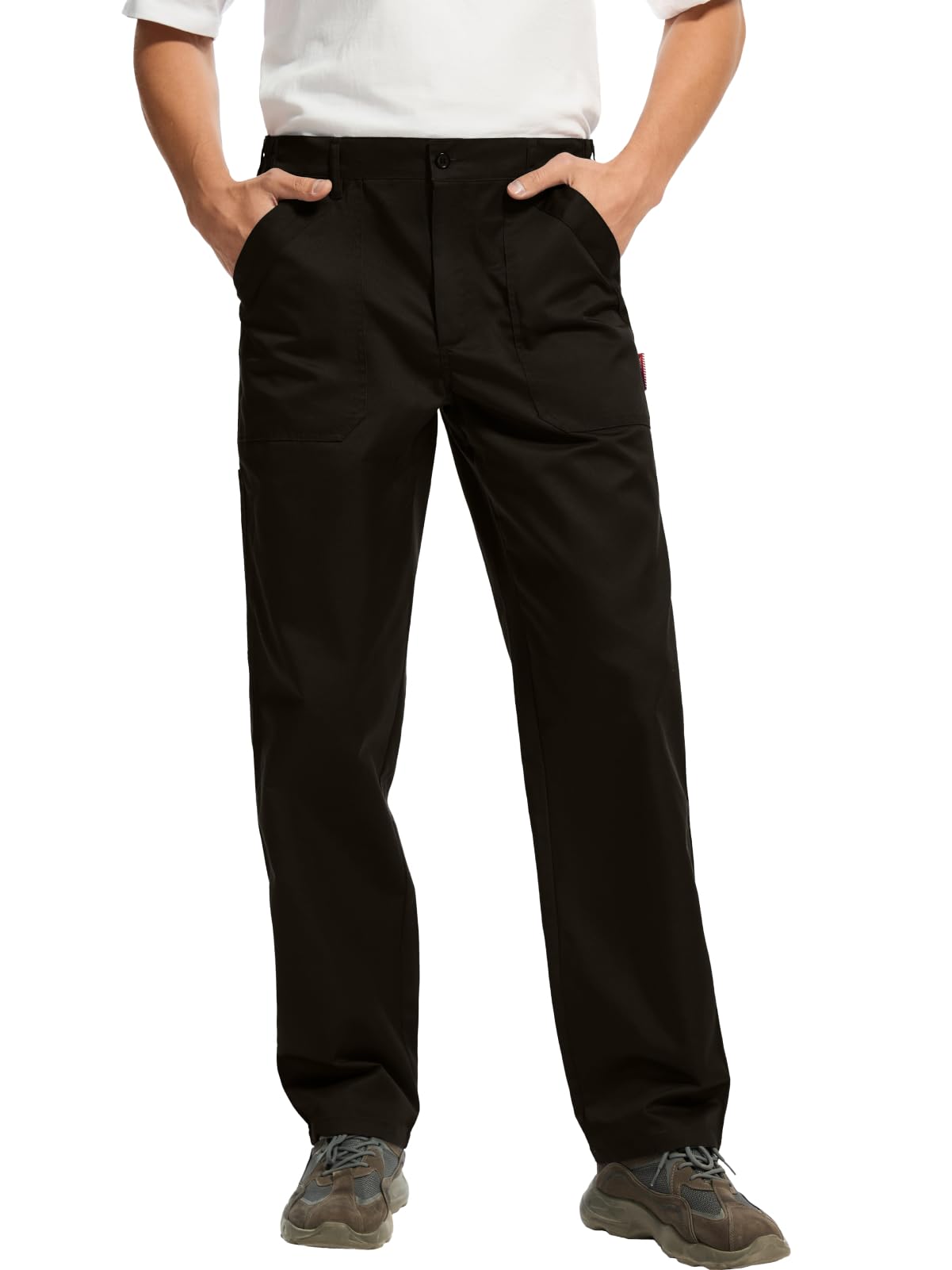 WORK IDEA Men's Relaxed Fit Work Pants Lightweight for Painter, Decoration