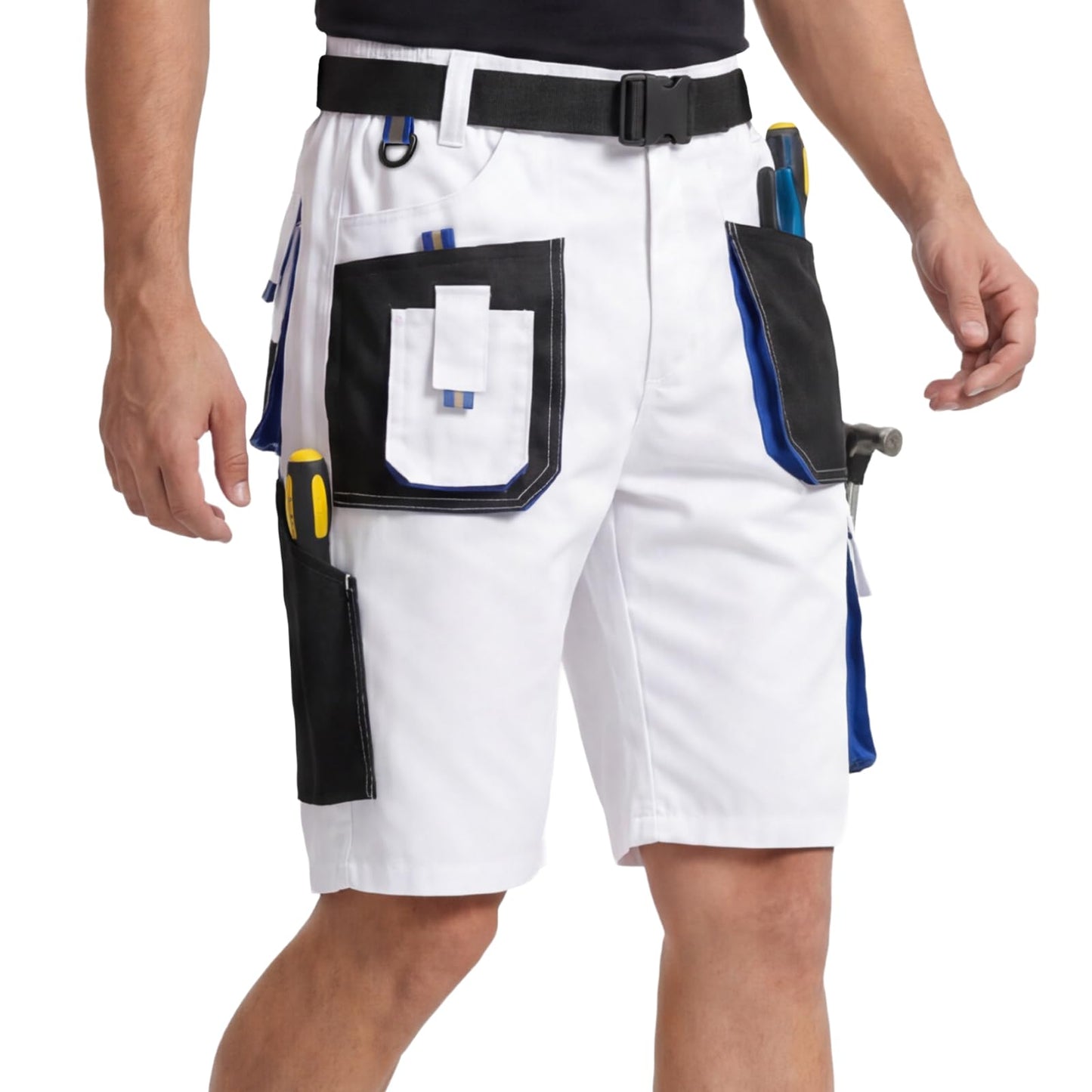 WORK IDEA Men's Work Cargo Shorts Outdoor Multi-Pocket Workwear Hiking Camping Travel Golf Causal