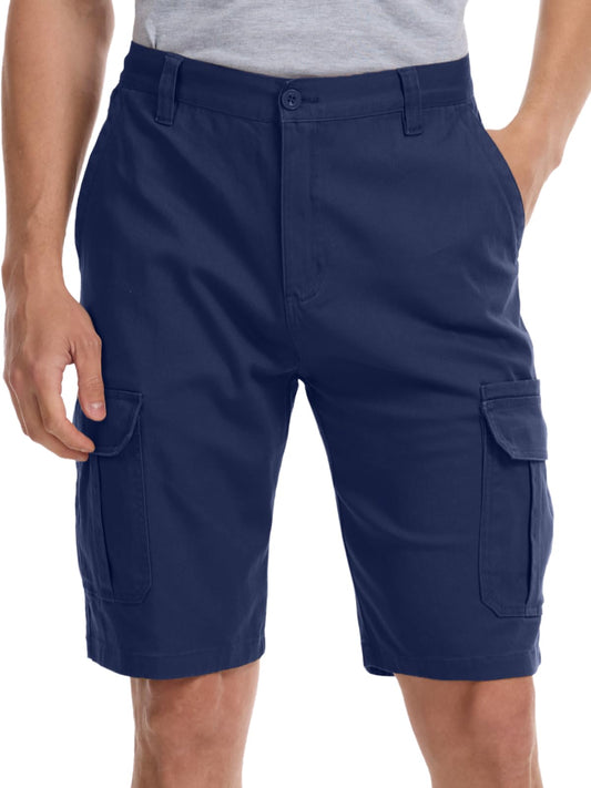WORK IDEA Men's Cargo Stretch Short, Classic Style, Relaxed Fit Work Shorts