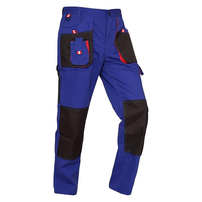 WORK IDEA Mens Work Trousers Oxford Knee Pockets Heavy Duty Canvas