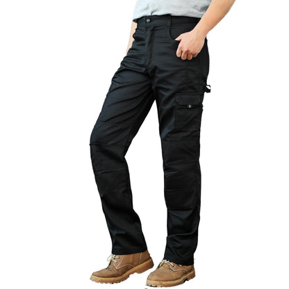 WORK IDEA Mens Work Trousers - Camouflage Trousers Mens Cargo Trousers with Inside Knee Pockets