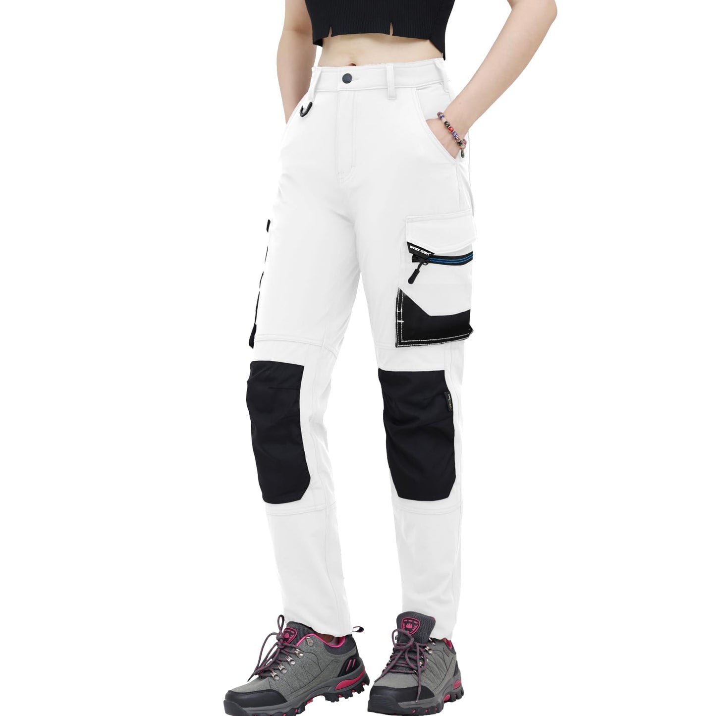 WORK IDEA Women's Slim-Fit Stretch Work Trousers: Cordura Fabric in Critical Areas, Heavy Duty, Elegant, Suitable for Highest Demands