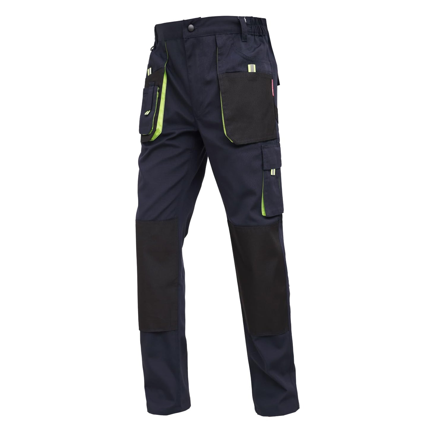WORK IDEA Mens Work Trousers Oxford Knee Pockets Heavy Duty Canvas