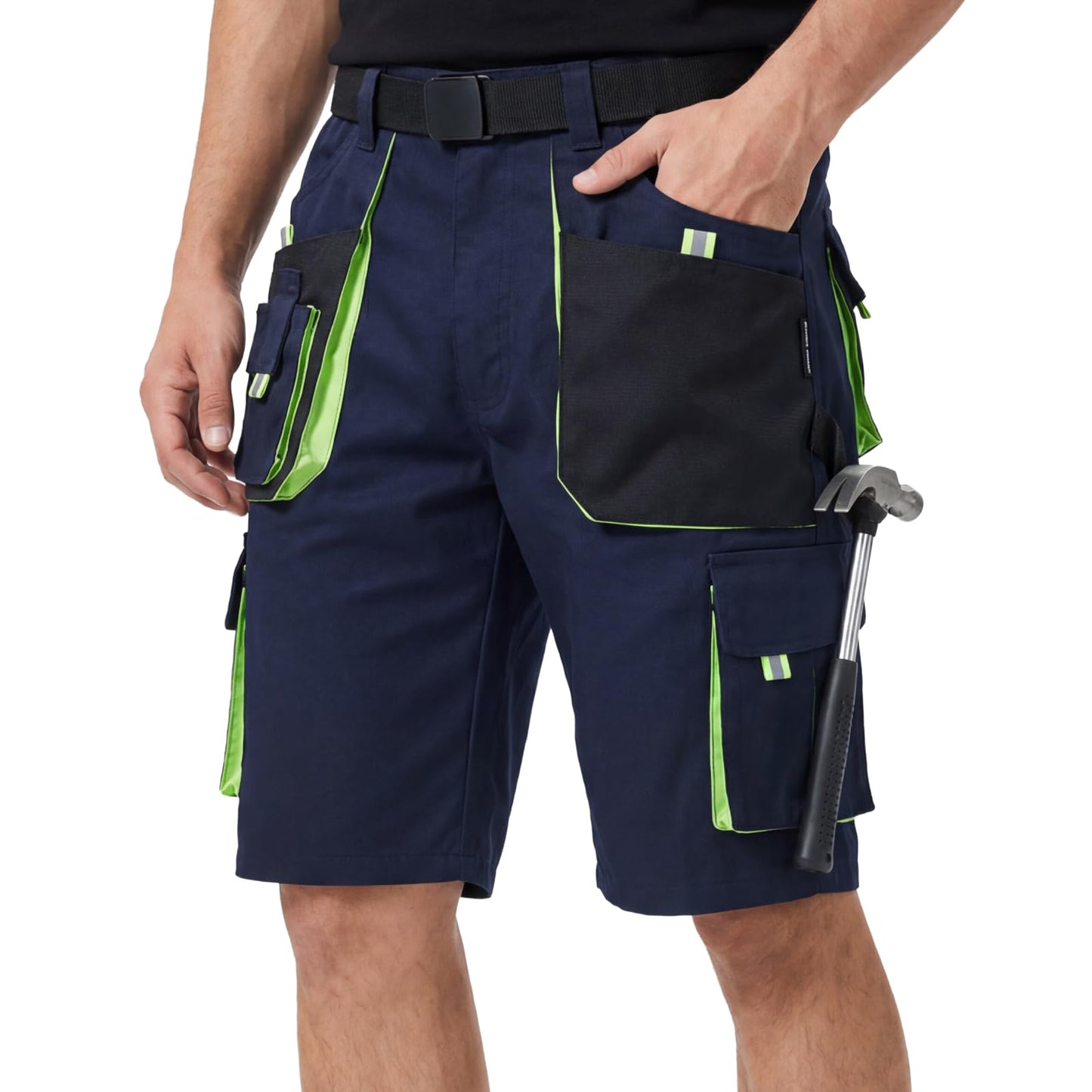 WORK IDEA Men's Work Cargo Shorts Outdoor Multi-Pocket Workwear Hiking Camping Travel Golf Causal