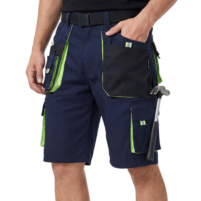 WORK IDEA Men's Work Cargo Shorts Outdoor Multi-Pocket Workwear Hiking Camping Travel Golf Causal