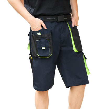 WORK IDEA Short Men's Work Shorts Multi Pocket Men's Cargo Trousers for Summer