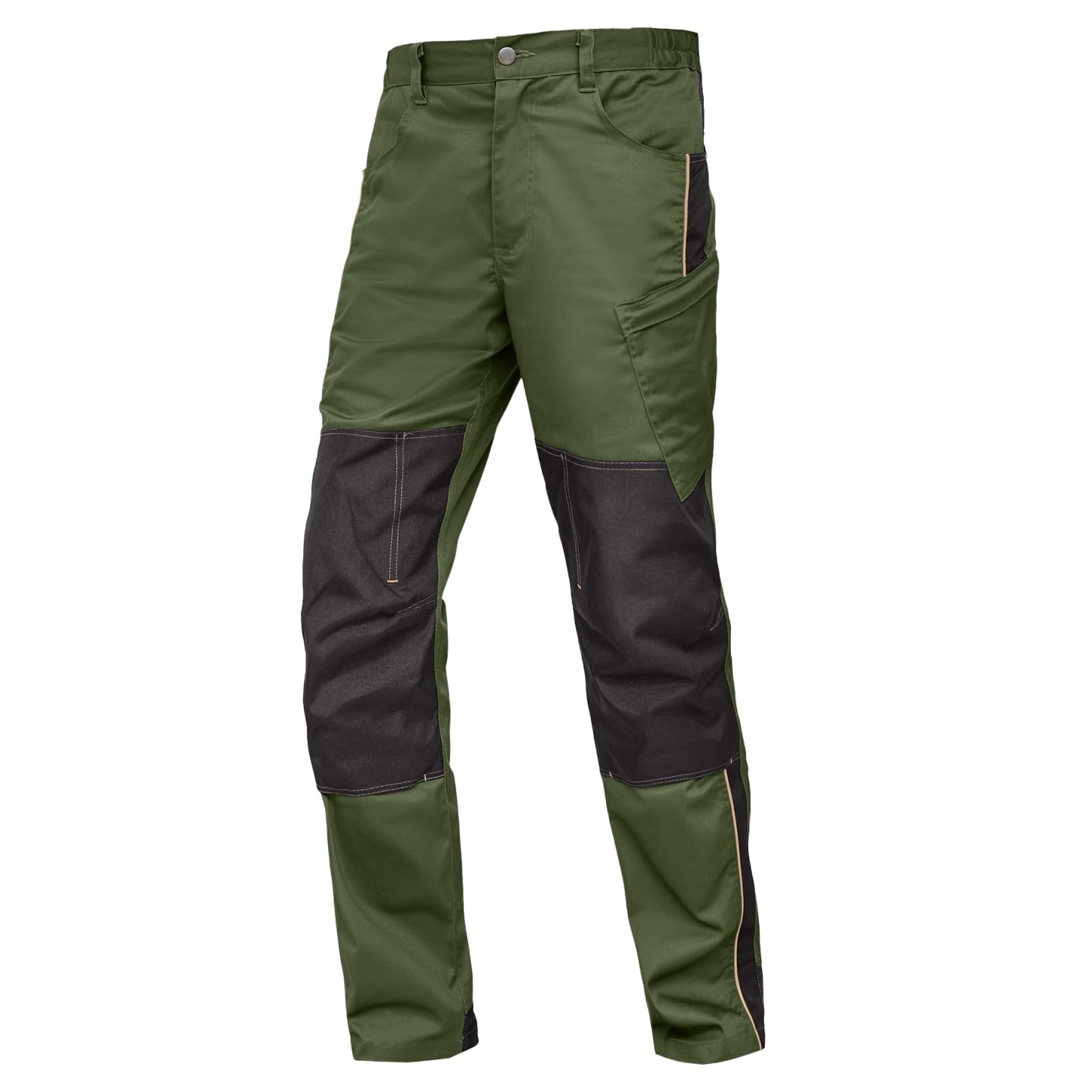 WORK IDEA Men's Stretch Work Trousers with Multiple Pockets and Tool Pockets