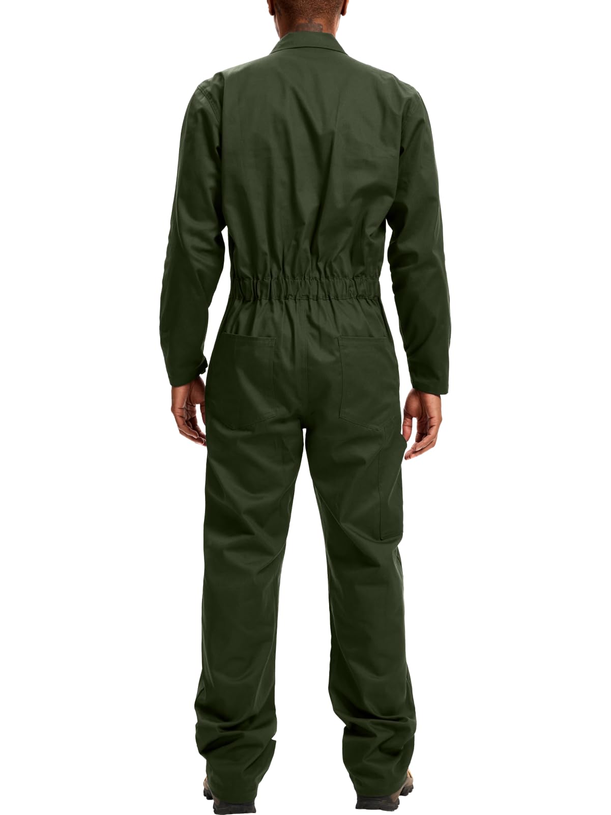 WORK IDEA Men's Coveralls Long Sleeve 100% Cotton Twill Workwear Jumpsuit Relaxed Fit