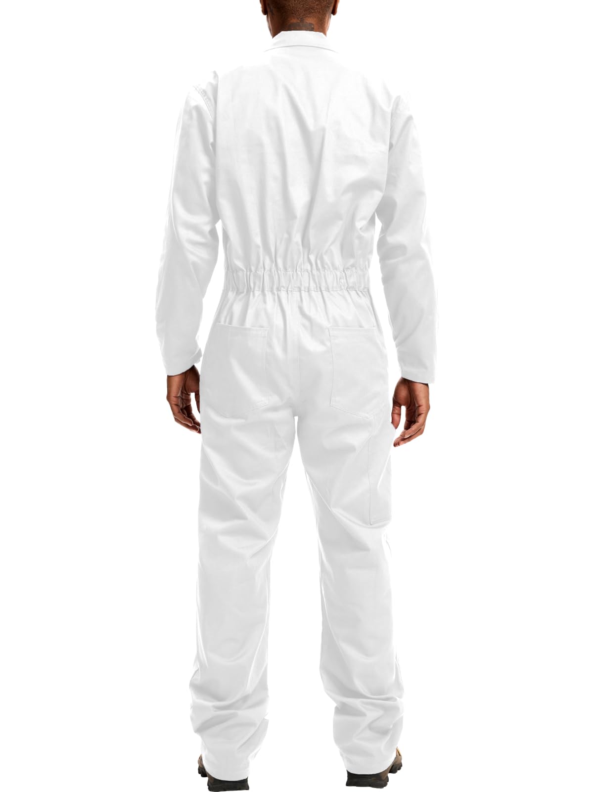 WORK IDEA Men's Coveralls Long Sleeve 100% Cotton Twill Workwear Jumpsuit Relaxed Fit