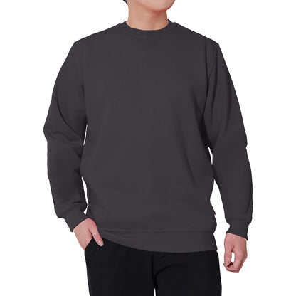 WORK IDEA Men's Crewneck Sweatshirt Work Wear Pullover Men's Basic Work Jumper