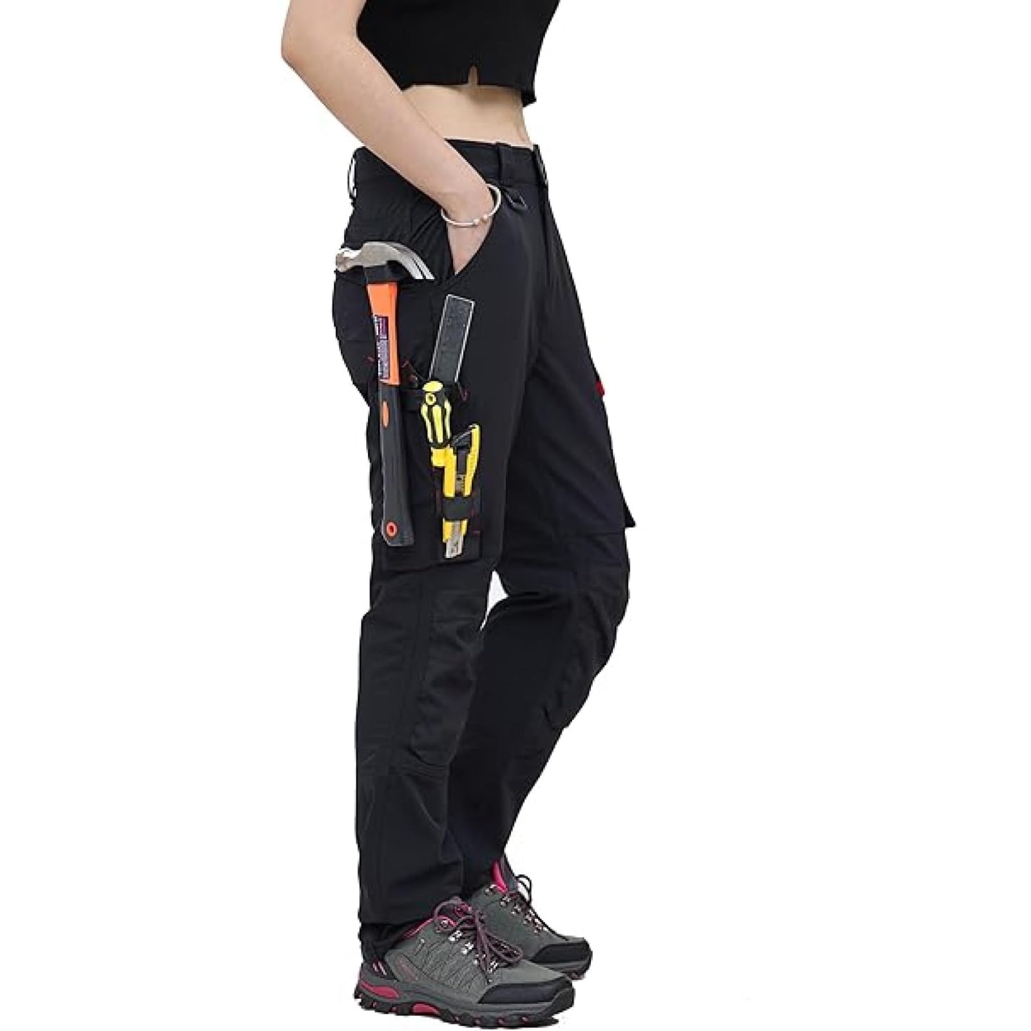 WORK IDEA Women's Slim-Fit Stretch Work Trousers: Cordura Fabric in Critical Areas, Heavy Duty, Elegant, Suitable for Highest Demands