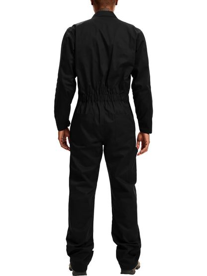 WORK IDEA Men's Coveralls Long Sleeve 100% Cotton Twill Workwear Jumpsuit Relaxed Fit