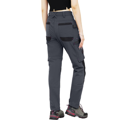 WORK IDEA Women's Slim-Fit Stretch Work Trousers: Cordura Fabric in Critical Areas, Heavy Duty, Elegant, Suitable for Highest Demands