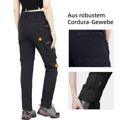 WORK IDEA Women's Slim-Fit Stretch Work Trousers: Cordura Fabric in Critical Areas, Heavy Duty, Elegant, Suitable for Highest Demands