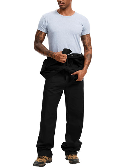 WORK IDEA Men's Coveralls Long Sleeve 100% Cotton Twill Workwear Jumpsuit Relaxed Fit