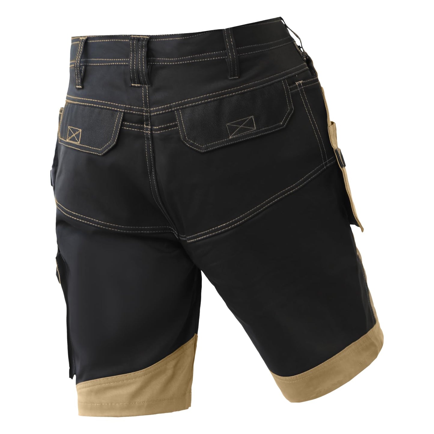 WORK IDEA Builder Work Shorts for Men - Durable Summer Combat Shorts - Multi Pocket Detachable Flight Pocket Shorts