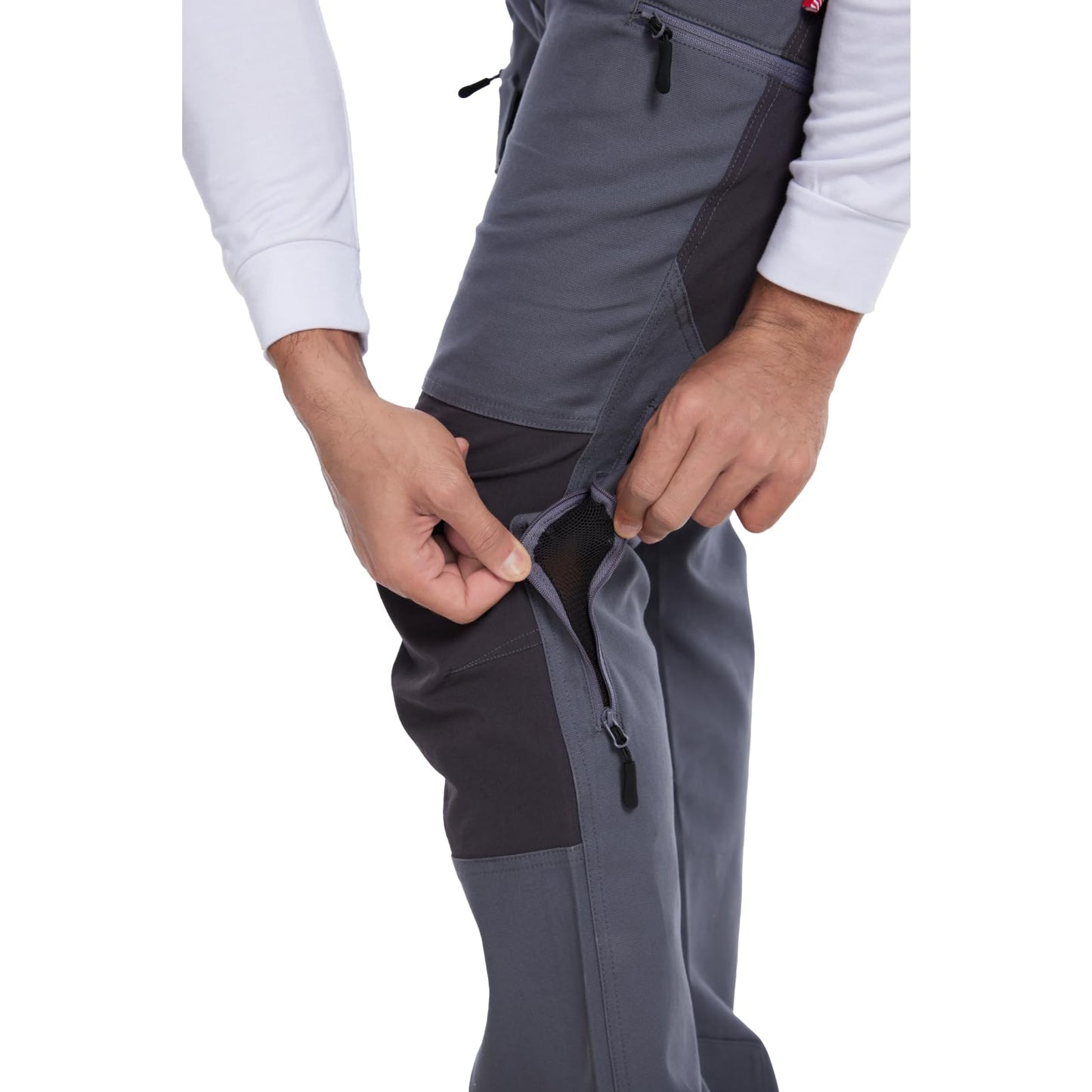 WORK IDEA Men's Hiking Trousers Stretch Slim Fit Waterproof Outdoor Hiking Trousers