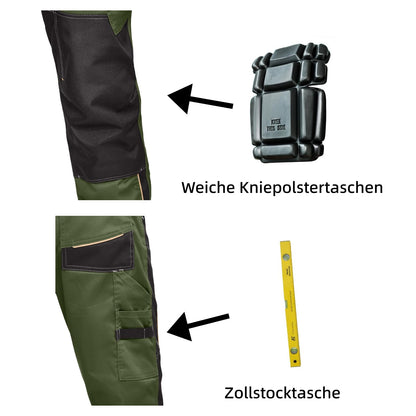 WORK IDEA Men's Stretch Work Trousers with Multiple Pockets and Tool Pockets