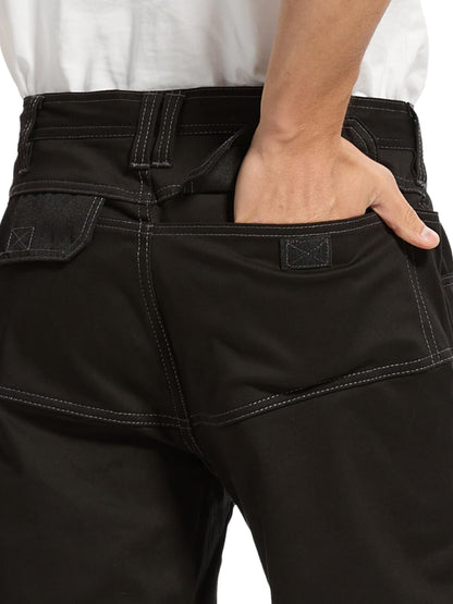 WORK IDEA Men's 10 Inch Cotton Work Shorts Strench with Utility Pockets