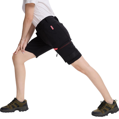 WORK IDEA Women's Slim Fit Stretch Work Shorts Durable Elegance for Highest