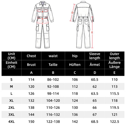 WORK IDEA Men's Cotton Overalls & Work Overalls - Blaumann Workwear for Workshop, Mechanics, Construction & Crafts