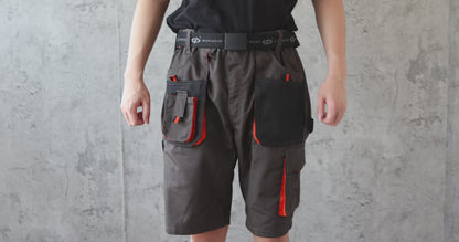 WORK IDEA Short Men's Work Shorts Multi Pocket Men's Cargo Trousers for Summer